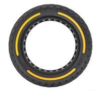 Pneu solide léger de 1 kg 9,5" pour trottinette électrique NIU (jaune) | Caoutchouc hautement élastique, pour une absorption des chocs en nid d'abeille, une conduite fluide sur des routes