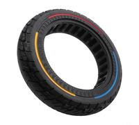 Pneu solide non pneumatique 10 x 2,125 pour Xiao 4 Lite 2ème génération en caoutchouc robuste de remplacement tout-terrain avec une excellente adhérence et résistance à l'usure (tricolore)