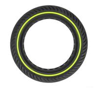 Pneu solide TPE de 8,5 pouces - Ligne verte fluo - Compatible avec Xiaomi M365 1S Pro Scooter - Design anti-crevaison en nid d'abeille