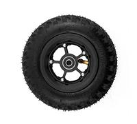 Pneu tout-terrain à roue gonflée de 8 pouces avec moyeu en alliage d'aluminium évidé noir bleu pour Scooter électrique de planche à roulettes de montagne (black)