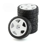 Pneu Tout-Terrain Plat 65mm pour Rallye RV pour Buggy en Caoutchouc pour Tamiya XV01 pour TT02 pour HPI Voiture pour Kyosho 1/10 RC Pièces Modification RC