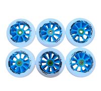 Pneu Trotinette Electrique,Roue Trottinette Electr Roues de Patins Vitesse 90 mm, 100, 110, épaisseur 24, 85 A, lot 6, avec roulements(100mm 85a)