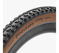 Pneu vélo Gravel Mixed Cinturato Pirelli 650 / 700 Tubeless Compatible ( Noir/Beige / 700 x 35C (35-622) )
