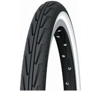 Pneu vélo ville Michelin City'J Access Line 550Ax (37-490) - Noir et blanc - Tubetype