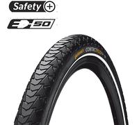 Pneu vtc/urbain 700x28c - 28x1 5/8x 1 1/8 tr continental contact plus tt noir (2