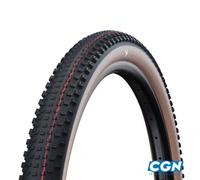 PNEU VTT 29X2.25 TS SCHWALBE RICK XC TLR NOIR/MARRON SUPER RACE (57-622) -