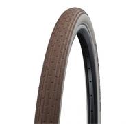 Pneu rigide Schwalbe Fat Frank K-Guard TwinSkin réfléchissant marron blanc - 26x2.35