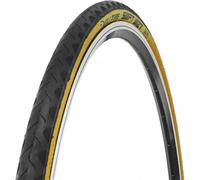 Pneu vtt urbain 27.5 x 1.75 deli slick ts tanwall noir flanc beige renforce anti
