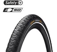 Pneu VTT Urbain - VAE Continental Contact Plus City 26x1.75 TR Noir Réflex EAN