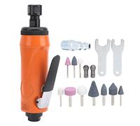 Pneumatic Die Grinder Kit KP - 621H | 20000 RPM Pneumatic Grinding & Polishing Tool | 0.62Mpa for Metal/Stone/Circuit Boards | 10 Grinding Heads, Lightweight & Secure Grip (US Style)
