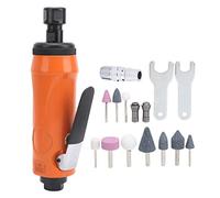 Pneumatic Die Grinder Kit KP - 621H | 20000 RPM Pneumatic Grinding & Polishing Tool | 0.62Mpa for Metal/Stone/Circuit Boards | 10 Grinding Heads, Lightweight & Secure Grip (Japanese Style)
