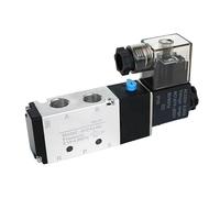 Pneumatic Electric Solenoid Valve 5 Way 2 Position Control Air Gas Magnetic Valve 12V 24V 220V Coil Volt 4mm-12mm Hose Fittings(No Fittings,DC24V)