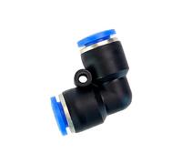 Pneumatic Fitting Pipe Connector Tube Air Quick Fittings Water Push In Hose Plastic 4mm 6mm 8mm 10mm 12mm 14mm PU PE PY LSA HVFF(PV,6mm)