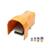 Pneumatic Foot Valve With Lock FV320 4F210-08 3/2Way 5/2 Way Rubber Nonslip 2 Position 3 4 5 Port Pressure Control(4F210-08G,With-10mm-Fitting)