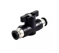 Pneumatic Manual Valves Hand Valve BUC Connector Air Hose 4 6 8 10 12mm Air Control Steering Switch Ball Vavle NWPNLXEA(BUC 10MM,50 PCS)