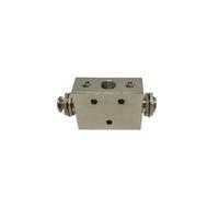 Pneumatic Mechanical Valve TAC2-41PP Exhaust valve 2 Position 5 Way 1/8 Thread Double Head Roller Lever Switch Valve Fittings NWPNLXEA(TAC2-41PP)