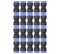 Pneumatic Reducing Connector 20Pcs | P16-14 Gas Flow Push in Fittings | Stainless Steel & Composite for PU Tube - 20~70℃ | 360° Rotation Easy Installation