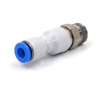 Pneumatic Rotary Fitting Push In Connector M5 1/8" 1/4" 3/8" 1/2" Male Fit 4/6/8/10/12mm OD Tube Pneumatic BIANMTSW(Fit 6mm OD Tube,3/8")
