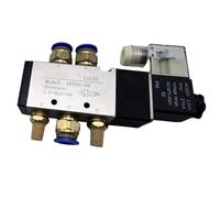 Pneumatic Solenoid 4V310-08 4V310-10 5 Way 2 Position Single Coil Pilot-Operated Electric Control Air solenoid valve 220v 12v(4v310-10 w pc8,DC12V)