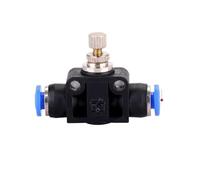 Pneumatics Air Throttle Valve Speed Control Quick Hose Tube Water Fitting Connector Pneumatic Fittings Adjust 4mm 6mm 8mm 10mm NWPNLXEA(LSA-6)