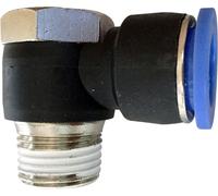 Pneumatique Air comprimé Raccord coudé pivotant 90° Ø 10 mm Filetage BSPT R1/8