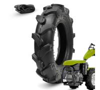 Pneumatique ECOVELO 3.50-8 4PR Avec Chambre Caoutchouc Renforcé Motozappa