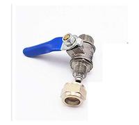 Pneumatique Vanne à bille DN8 DN15 filetage mâle 6/8/10 mm Tube Quick Connect tournant sphérique en laiton Valeur vanne d'eau Commutateur 2 voies Air Eau Gas Ensemble de vannes de régulation(6mm DN15)