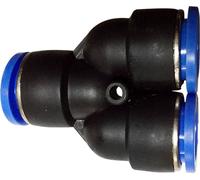 Pneumatique Y-poussoir en forme de raccord (PY) Ø 10 mm