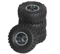 Pneus 1.0" pour Traxxas pour TRX4M pour Bronco pour Defender 1/18 | RC Upgrades & Pièces Rechange: roues métal 1.0" avec pneus caoutchouc performance Pour mini-crawler. RC