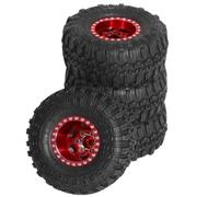 Pneus 1.0" pour Traxxas pour TRX4M pour Bronco pour Defender 1/18 | RC Upgrades & Pièces Rechange: roues métal 1.0" avec pneus caoutchouc performance Pour mini-crawler. RC