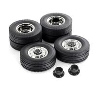Pneus À Double Roue pour Tamiya pour Scania pour Volvo pour Man | Métalliques précision pneus arrière doubles ajoutent réalisme, poids stabilité à votre camion 1/14. RC Pneus Roues