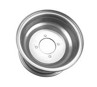 Pneus ATV de 7 pouces 16x8.00-7, jante de moyeu noir argenté, 3/4 trous, pneus sous vide 16x8-7 adaptés aux pièces de jantes Quad ATV de 7 pouces(3 hole white)