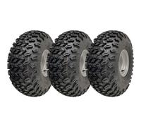 Pneus ATV utilitaires 22x11.00-8 P334, 4Ply, sans chambre, jantes acier 100mm PCD - lot de 3, traction tout-terrain
