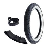 Pneus Blancs Mitas MC2 2.75-16 (2 3/4 x 16) 46J TT + chambre à air + fond de jante