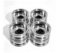 Pneus Caoutchouc D'aluminium Roues Moyeux Non Alimentés pour Tamiya 1/14 | Voiture RC améliorée avec roues en aluminium 1/14, pneus en caoutchouc à haute adhérence, moyeux ModèLe