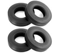 Pneus Caoutchouc D'aluminium Roues Moyeux Non Alimentés pour Tamiya 1/14 | Voiture RC améliorée avec roues en aluminium 1/14, pneus en caoutchouc à haute adhérence, moyeux ModèLe