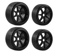 Pneus Course Plats en Caoutchouc pour Rallye pour ARRMA pour Felony pour FSR Flying God pour Mustang GT 1/7 RC Pièces Mise À Niveau Voiture Accessoire Voiture RC