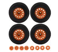Pneus de camion RC Short Course 1/10 pour ARRMA, SENTON, TRAXXAS, Slash, hexagonaux 12 mm, 14 mm, 17 mm, orange