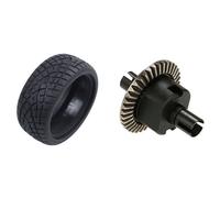 Pneus De Course En Caoutchouc Pour Voiture Rc, Performance Sur Route, 4 Pièces Avec Jeu De Différentiel D'Engrenage, 1/10 Pour Hsp 02024, Camion Buggy, 1/10