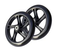Pneus De Scooter De Remplacement - Paire De Roues Solides Avec Roulements, Conception À Roulement Doux Et Silencieux | Taille Adaptée À 145 À 200mm, Roues Portables De Style Skate, Ensemble De Pièce