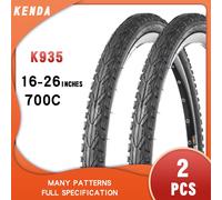 Pneus de vélo KENDA K935 700*35C, 2 pièces, 16, 18, 20, 24, 26 pouces, 1.5, 1.75, 1.95, 700*38, 40, 45C, 26*1-3/8, pneus de vélo de montagne K935 24X1.75 2pcs