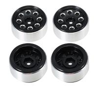 Pneus De Voiture Austar 48x18mm Rc, Jante De Roue En Alliage D'Aluminium, Pour Voiture Axial Scx24 Axial 1/24 Axi00001 Axi00002, 4 Pièces, 90081