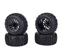 Pneus de voiture RC Tyre de pointe de flèche Roues de remplacement durables haute performance pour 1/10 voitures télécommandées noires 115 mm 4 pcs