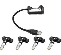 Pneus de voiture TPMS, système de surveillance de la pression des pneus USB, 4 capteurs internes