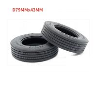 Pneus Durs Étroits Pour Camion Lourd, 2 Pièces, 1/14 Rc