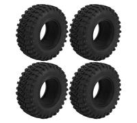 Pneus en caoutchouc RC de 2,2 pouces 4 packs de 115 mm de diamètre Super Grip Pneus à griffe molle pour RC Crawlers Mud Terrain avec une traction améliorée et une installation