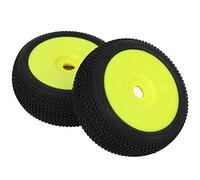 Pneus en caoutchouc RC Durable Hi-Quality Wheel Hub Remote Control Car Model 2pcs 1/8 Buggy Truck Off Road Road Crawler Car (Jaune)