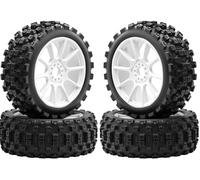 Pneus et roues 1/8 Typhon tout-terrain Buggy Racing 17 mm Hex RC avec inserts en mousse pour ARRMA 1/8 Typhon 3S/6S Losi 8IGHT HongNor FS Racing KYOSHO MP10 MP9 MP9e Neo HSP Hyper (4 pièces/lot