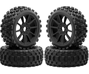Pneus et roues 1/8 Typhon tout-terrain Buggy Racing 17 mm Hex RC avec inserts en mousse pour ARRMA 1/8 Typhon 3S/6S Losi 8IGHT HongNor FS Racing KYOSHO MP10 MP9 MP9e Neo HSP Hyper (lot de 4 pièces