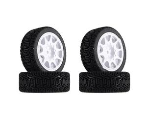 Pneus Et Roues RC Compatible avec Tamiya pour TT01 TT02 TT02B XV01 TA06 pour PTG-2 pour Kyosho 68Mm 1/10 RC Pneus De Voiture sur Route Touring Drift Roues Pneu